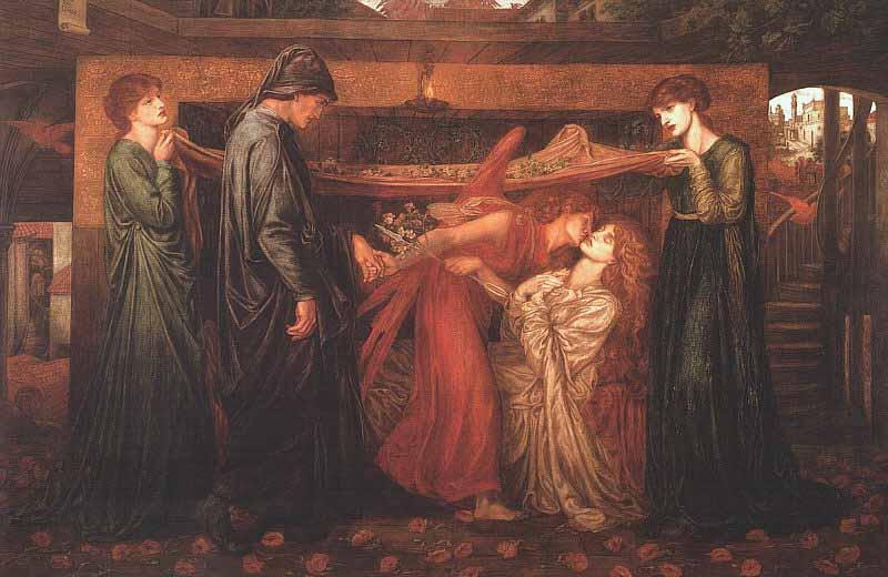 Dante Gabriel Rossetti Dantes Dream oil painting image